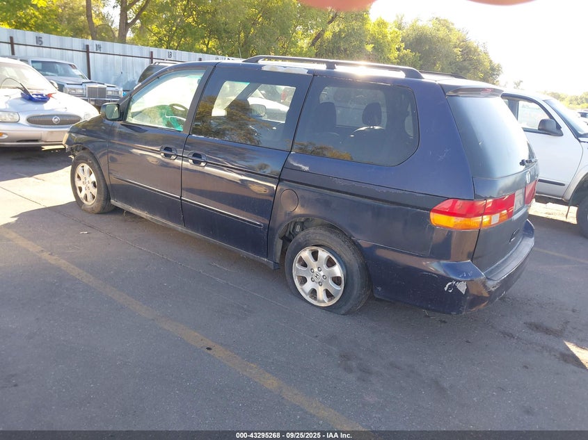 2003 Honda Odyssey Ex-L blue van gasoline 5FNRL18983B055079 photo #4