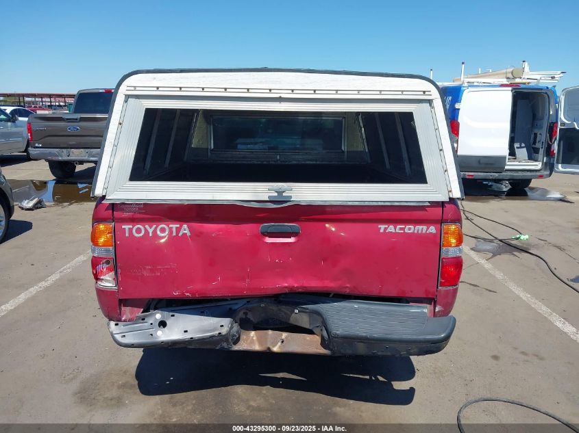 2004 Toyota Tacoma VIN: 5TENL42N24Z390750 Lot: 43295300