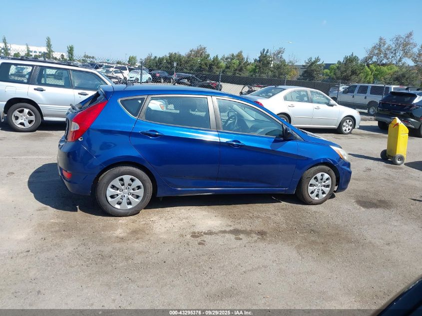 2017 Hyundai Accent Se VIN: KMHCT5AE2HU315832 Lot: 43295376