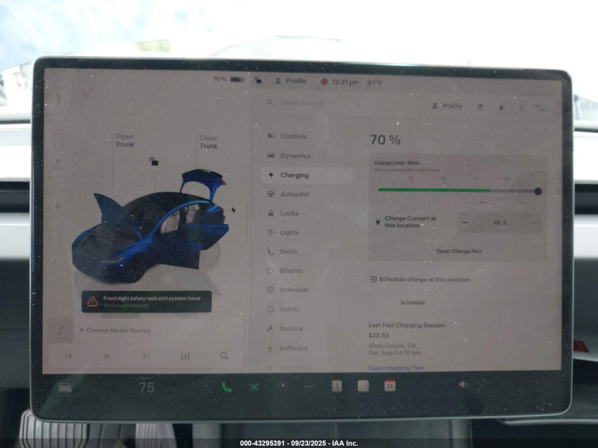 2024 Tesla Model 3 Long Range Dual Motor All-Wheel Drive VIN: 5YJ3E1EB1RF761620 Lot: 43295391