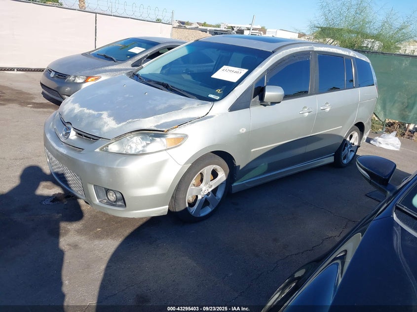 2007 Mazda Mazda5 Touring silver wagon gasoline JM1CR293870143641 photo #3