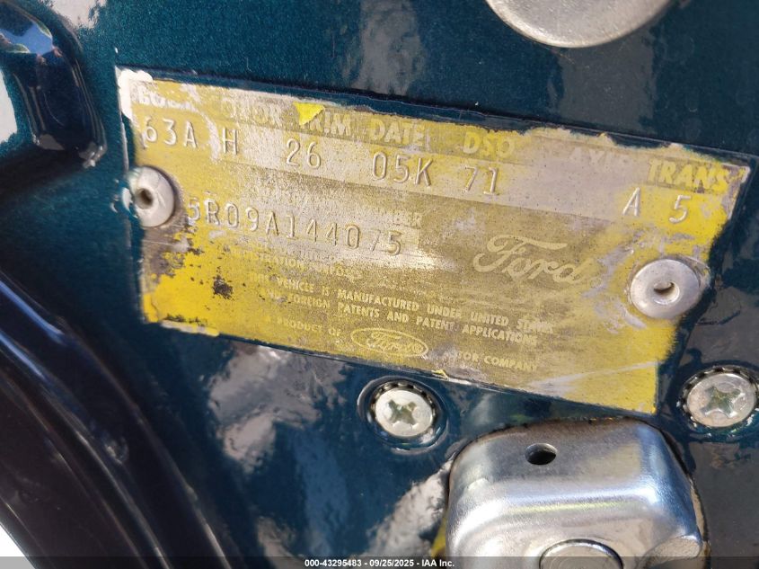 1965 Ford Mustang VIN: 5R09A144075 Lot: 43295483