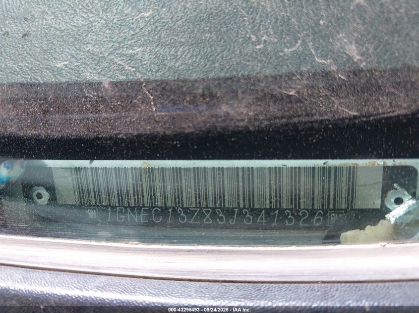 2003 Chevrolet Tahoe Lt VIN: 1GNEC13Z83J341326 Lot: 43295493