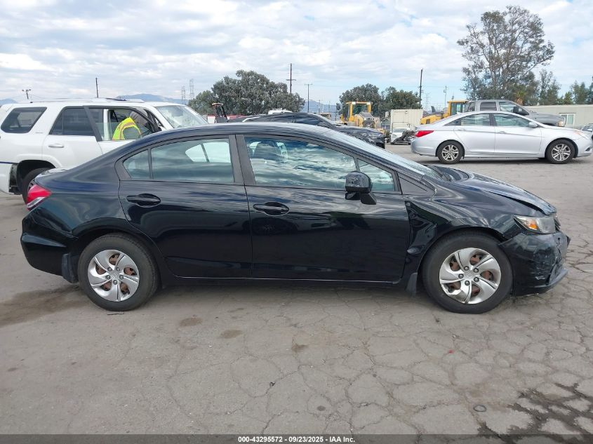 2013 Honda Civic Lx VIN: 19XFB2F59DE291730 Lot: 43295572