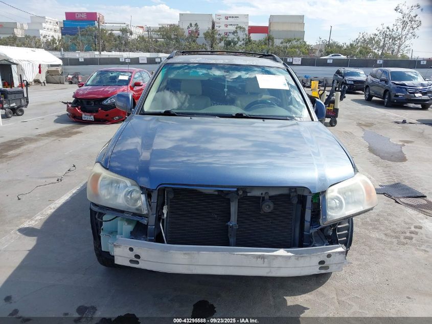 2005 Toyota Highlander V6 VIN: JTEGP21A550080749 Lot: 43295588