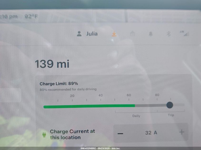 2021 Tesla Model Y Standard Range Rear-Wheel Drive VIN: 5YJYGDED0MF133544 Lot: 43295592