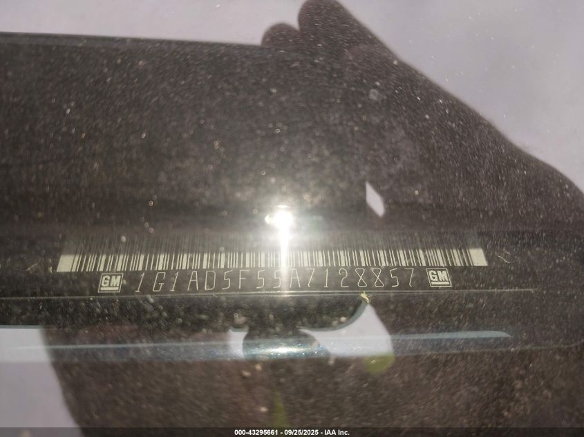 2010 Chevrolet Cobalt Lt VIN: 1G1AD5F55A7128857 Lot: 43295661