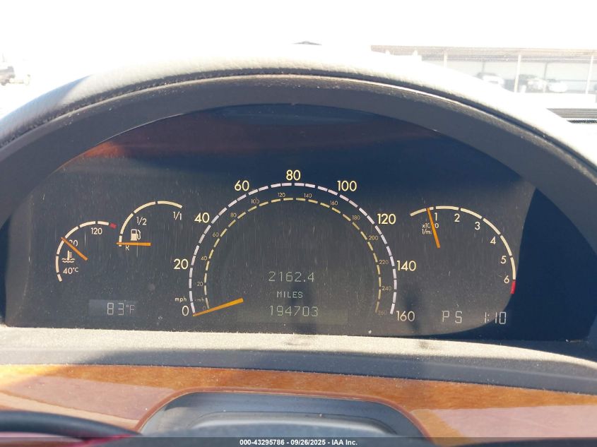 2002 Mercedes-Benz S 430 VIN: WDBNG70J32A223762 Lot: 43295786