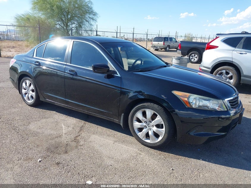 2008 Honda Accord 2.4 Ex-L black sedan gasoline 1HGCP268X8A128724 photo #1