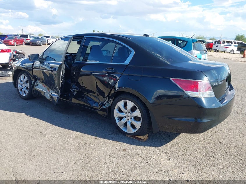 2008 Honda Accord 2.4 Ex-L black sedan gasoline 1HGCP268X8A128724 photo #4
