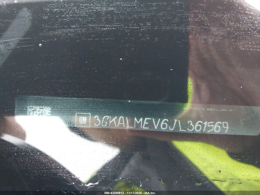 2018 GMC Terrain Sle VIN: 3GKALMEV6JL361569 Lot: 43295912