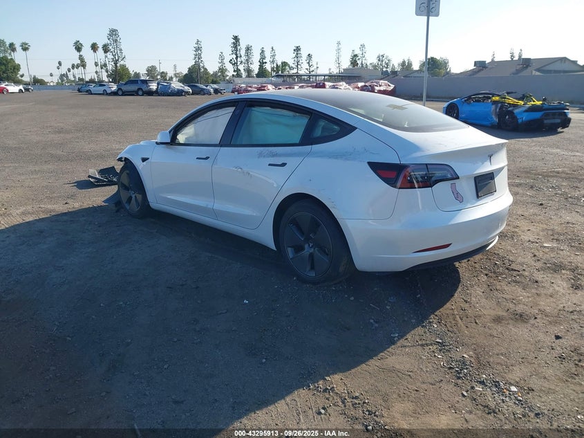 5YJ3E1EA0PF554110 2023 Tesla Model 3 Rear-wheel Drive White