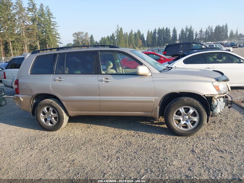 2007 Toyota Highlander V6 VIN: JTEEP21A870204720 Lot: 43296006