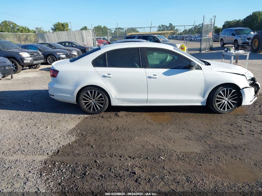 2016 Volkswagen Jetta 1.8T Sport VIN: 3VWD17AJ3GM227458 Lot: 43296020