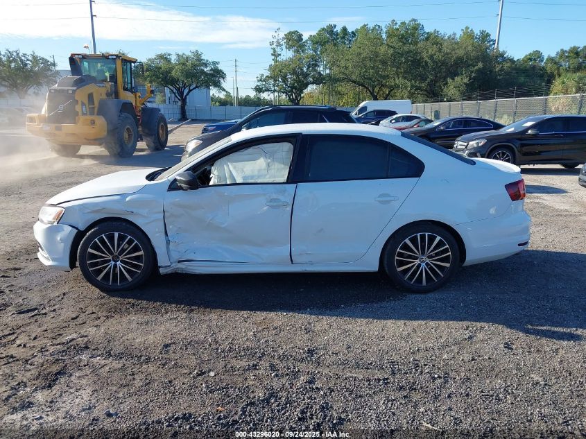 2016 Volkswagen Jetta 1.8T Sport VIN: 3VWD17AJ3GM227458 Lot: 43296020
