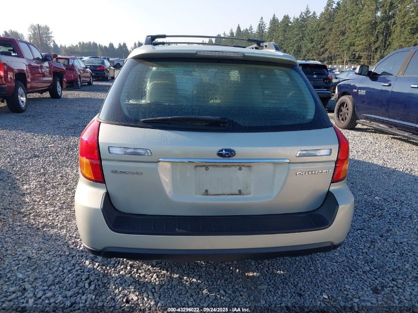 2006 Subaru Outback 2.5I VIN: 4S4BP61C067356346 Lot: 43296022