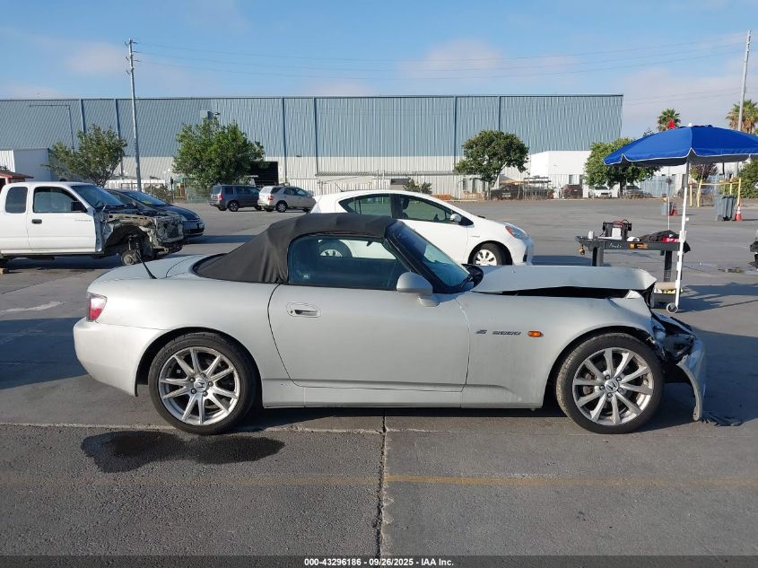 2001 Honda S2000 VIN: JHMAP11491T004263 Lot: 43296186