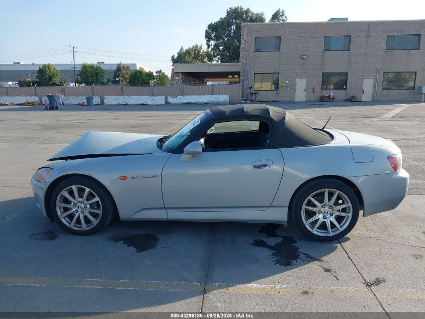2001 Honda S2000 VIN: JHMAP11491T004263 Lot: 43296186