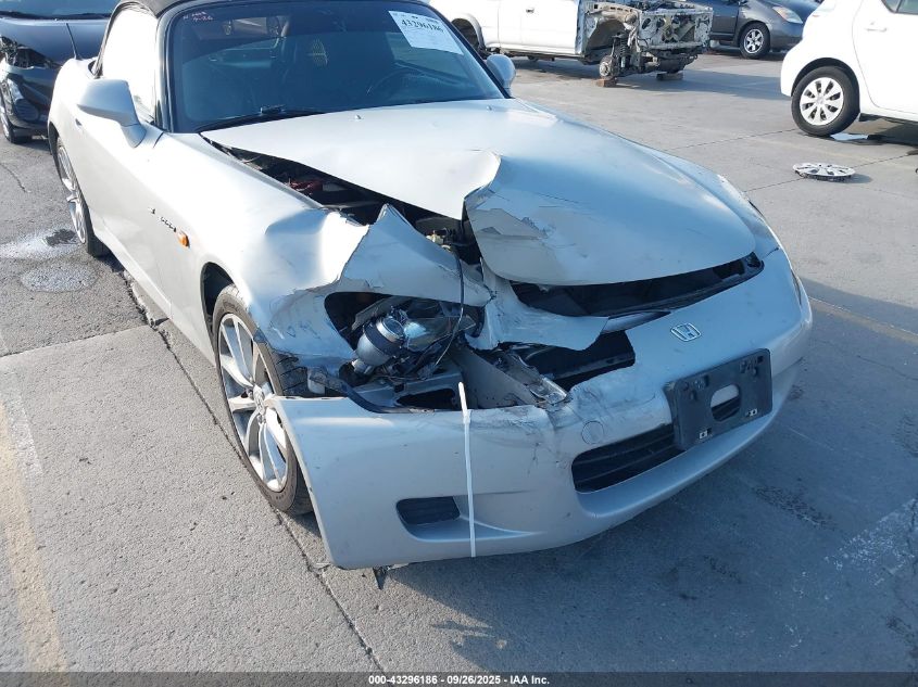 2001 Honda S2000 VIN: JHMAP11491T004263 Lot: 43296186