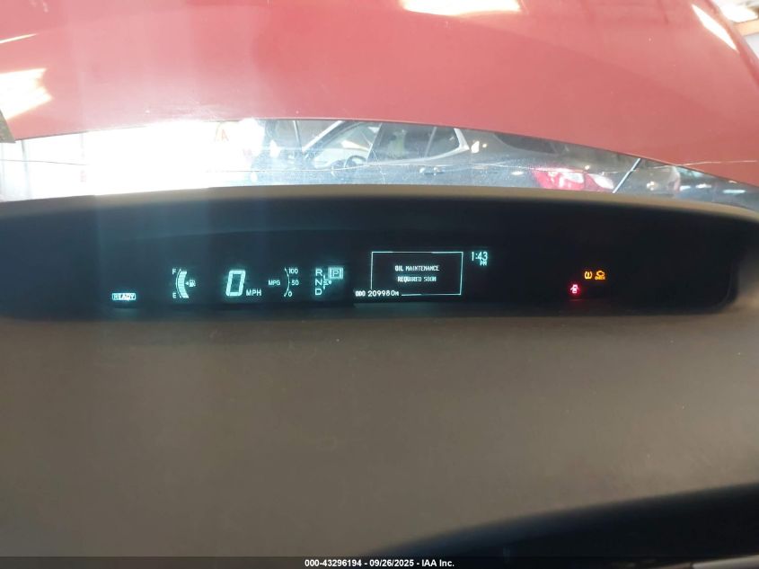 2011 Toyota Prius Three VIN: JTDKN3DU2B0254966 Lot: 43296194