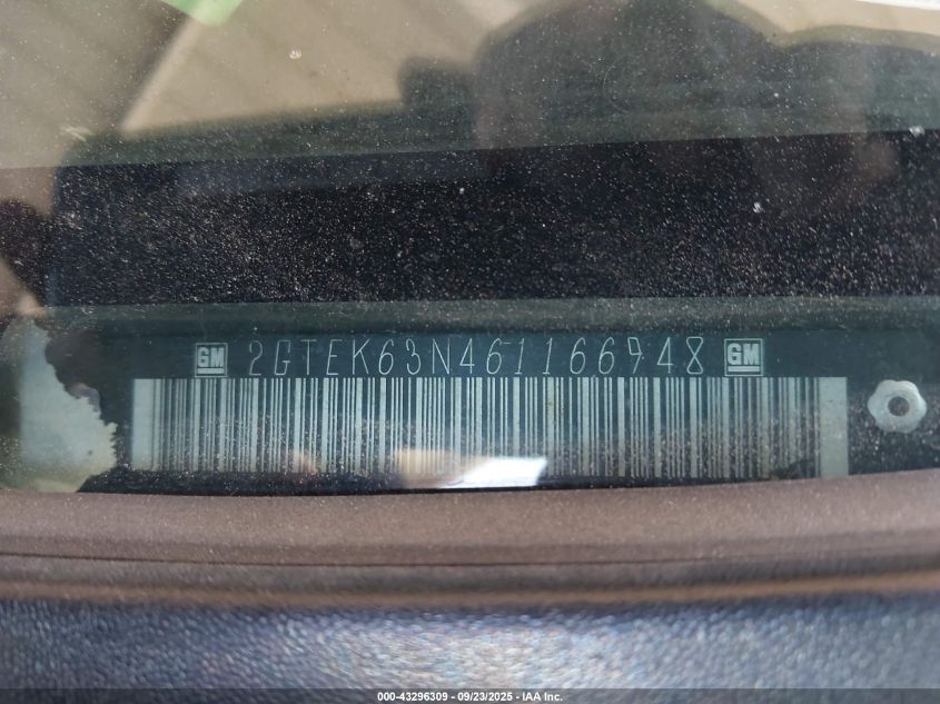 2006 GMC Sierra 1500 Denali VIN: 2GTEK63N461166948 Lot: 43296309