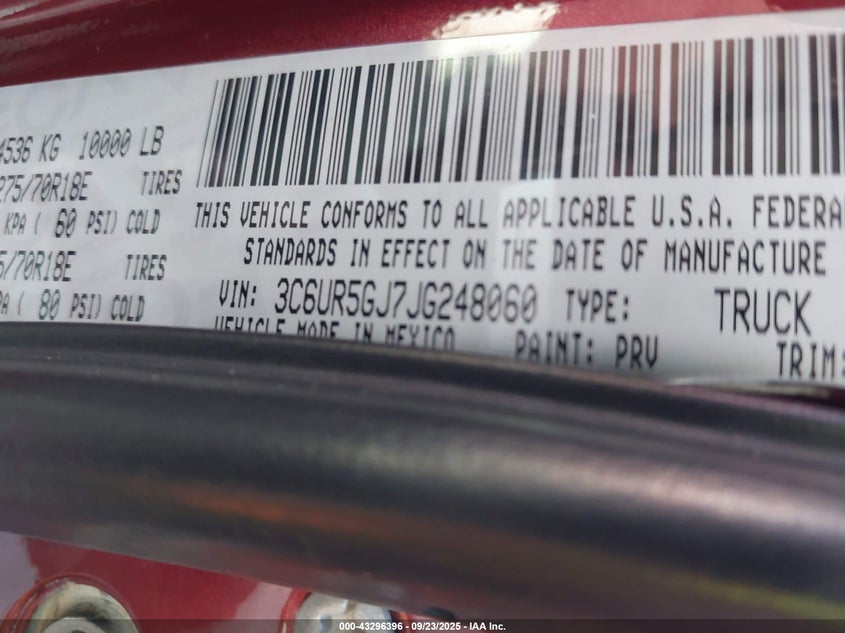 2018 RAM 2500 LONGHORN  4X4 6'4 BOX - 3C6UR5GJ7JG248060