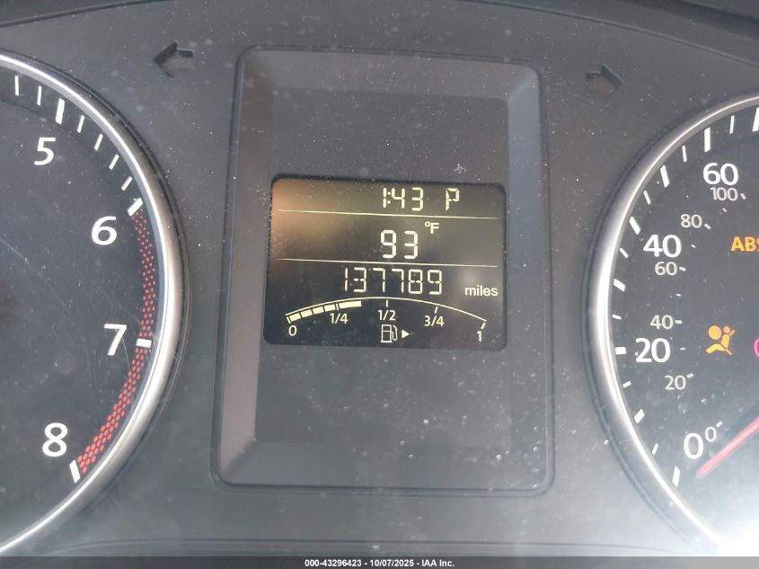 2012 Volkswagen Jetta 2.5L Se VIN: 3VWDP7AJ5CM086546 Lot: 43296423