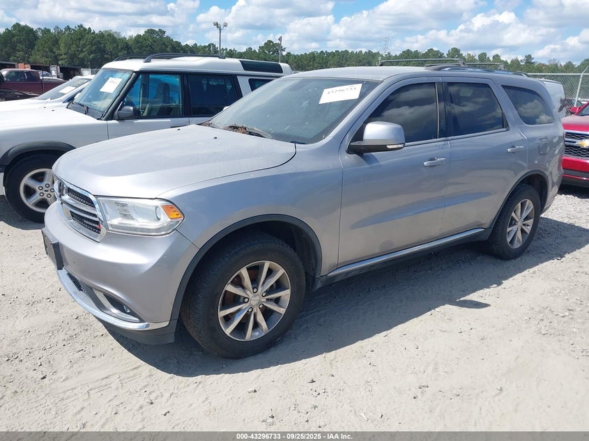 Vin: 1c4rdjdg8ec522440, lot: 43791353, dodge durango limited 20142