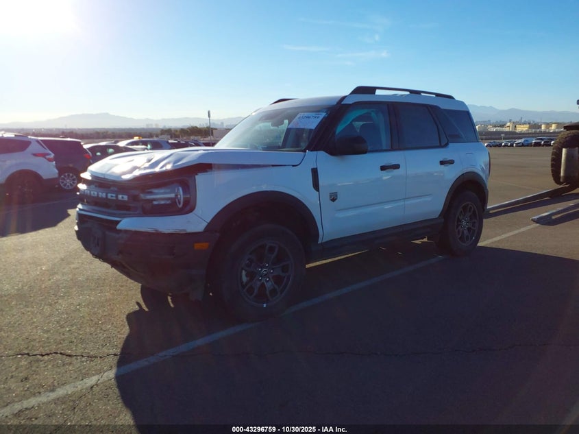 Vin: 3fmcr9b60rre39409, lot: 43791379, ford bronco sport big bend 20242