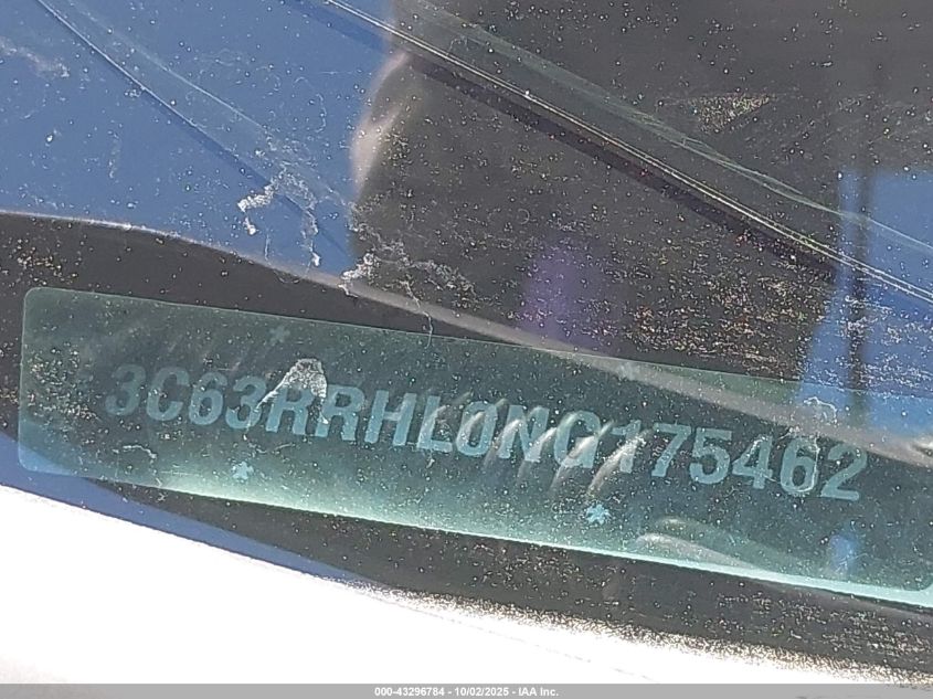 2022 Ram 3500 Big Horn 4X4 8' Box VIN: 3C63RRHL0NG175462 Lot: 43296784