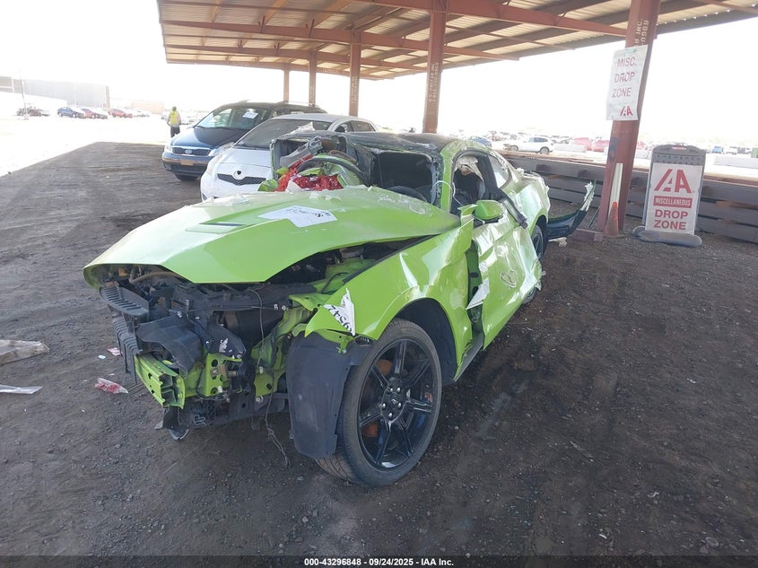 2020 Ford Mustang Ecoboost Fastback green coupe gasoline 1FA6P8TH5L5182460 photo #3