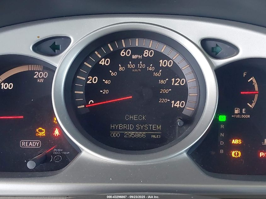 2006 Toyota Highlander Hybrid V6 VIN: JTEEW21A060006943 Lot: 43296867