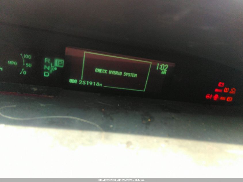 2010 Toyota Prius Ii VIN: JTDKN3DU4A0172932 Lot: 43296933