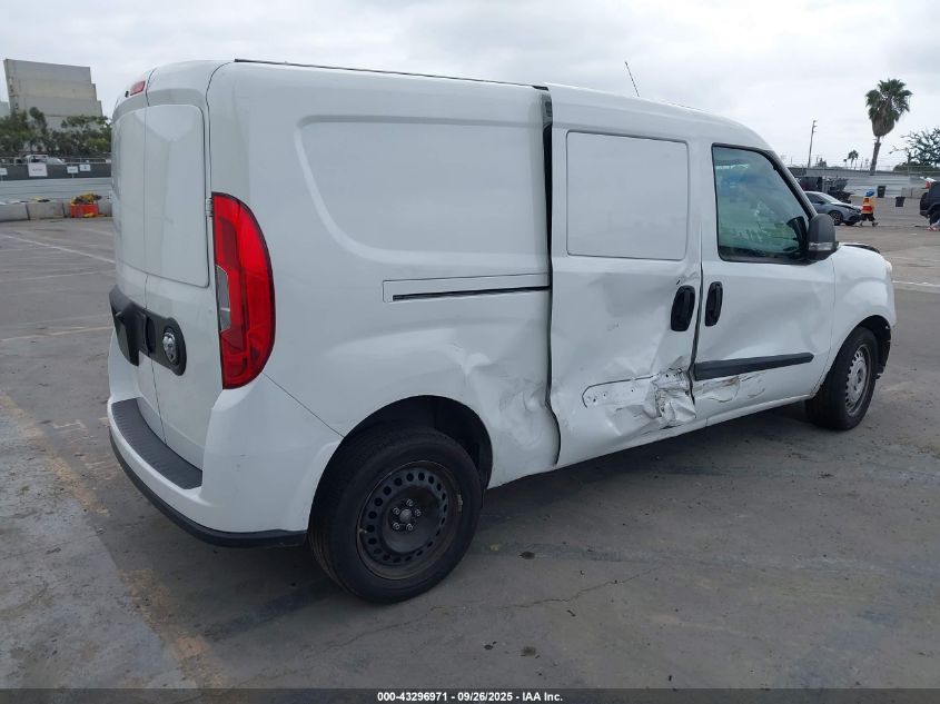 2022 Ram Promaster City Cargo Van VIN: ZFBHRFAB9N6X83080 Lot: 43296971