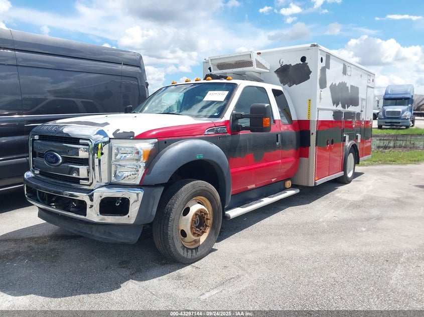 2015 Ford F-450 Chassis Xlt white truck diesel 1FD0X4HT5FED45596 photo #3
