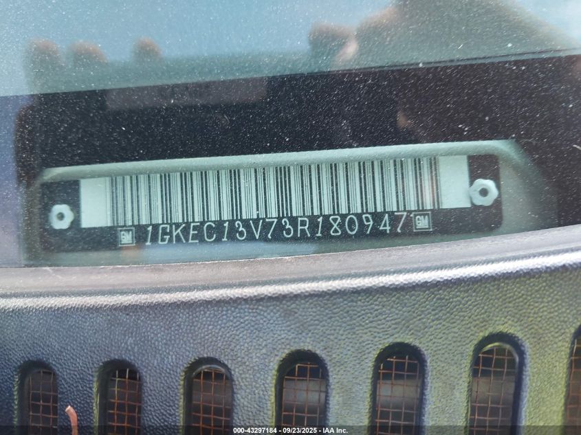 2003 GMC Yukon Sle VIN: 1GKEC13V73R180947 Lot: 43297184