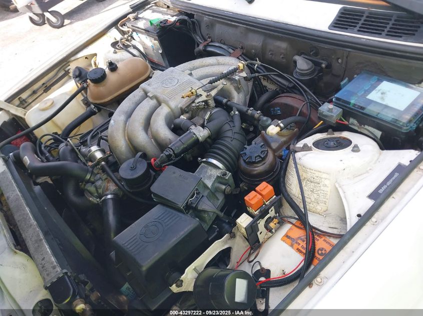 1987 BMW 325 I VIN: WBABB1308H1928971 Lot: 43297222