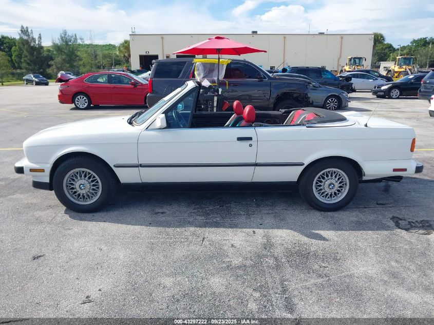 1987 BMW 325 I VIN: WBABB1308H1928971 Lot: 43297222