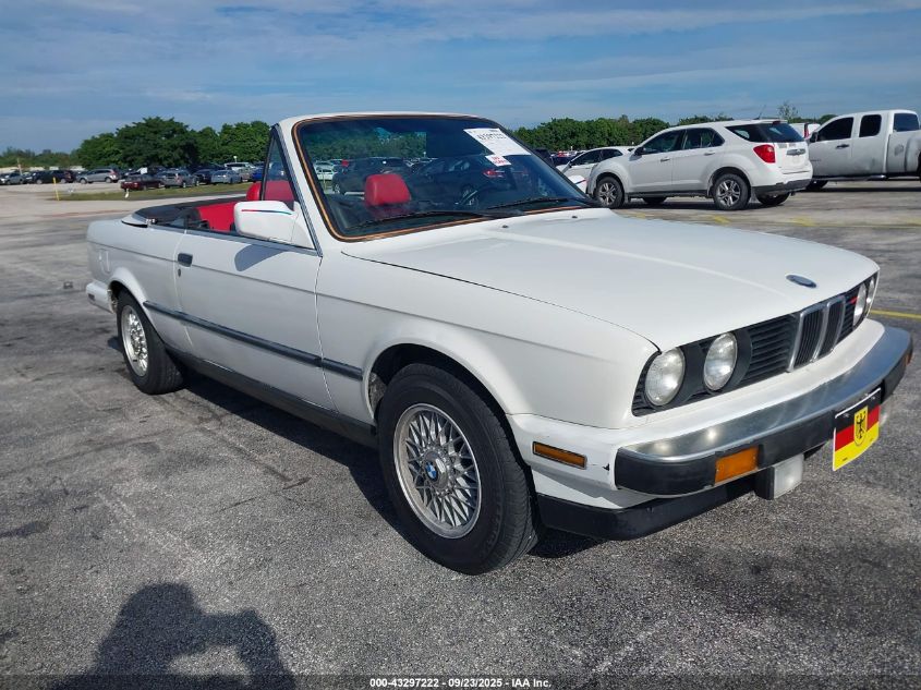 1987 BMW 325 I VIN: WBABB1308H1928971 Lot: 43297222
