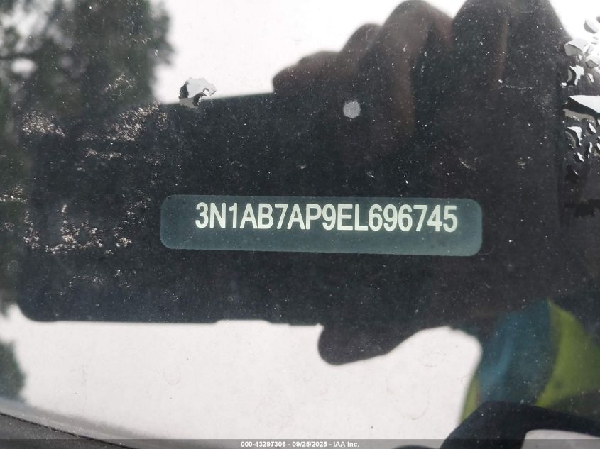 2014 Nissan Sentra Sv VIN: 3N1AB7AP9EL696745 Lot: 43297306