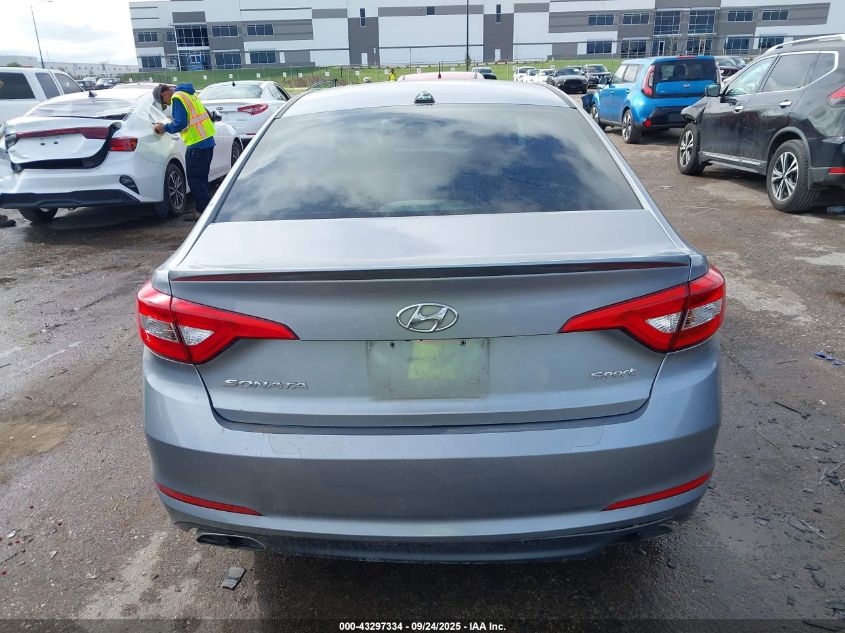 2016 Hyundai Sonata Sport VIN: 5NPE34AF9GH372800 Lot: 43297334
