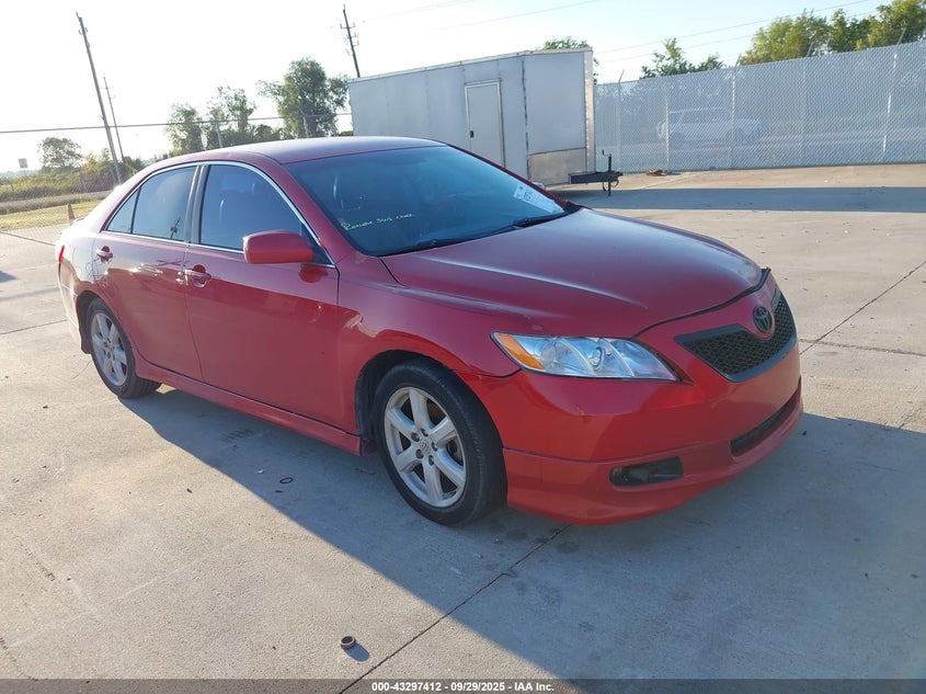 2008 Toyota Camry Se V6 red sedan gasoline 4T1BK46K88U060188 photo #1