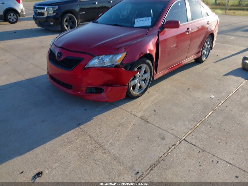 2008 Toyota Camry Se V6 red sedan gasoline 4T1BK46K88U060188 photo #3