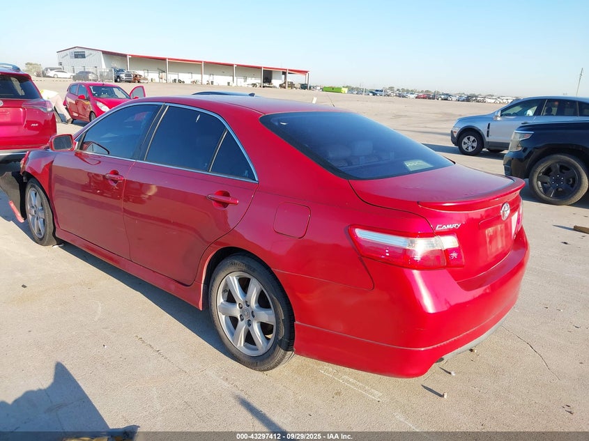 2008 Toyota Camry Se V6 red sedan gasoline 4T1BK46K88U060188 photo #4