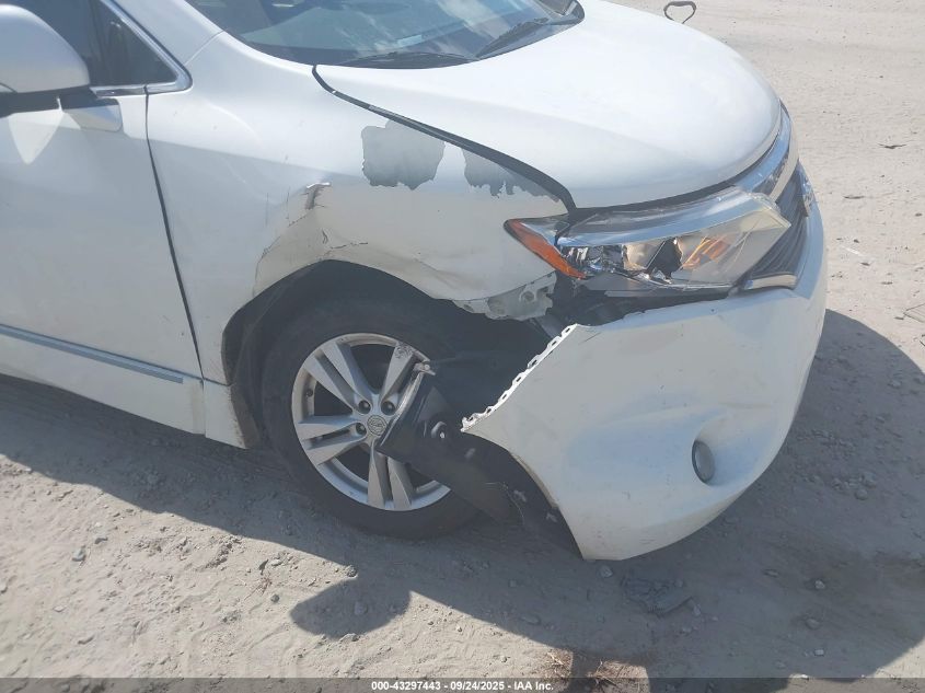 2013 Nissan Quest Le VIN: JN8AE2KP7D9064182 Lot: 43297443