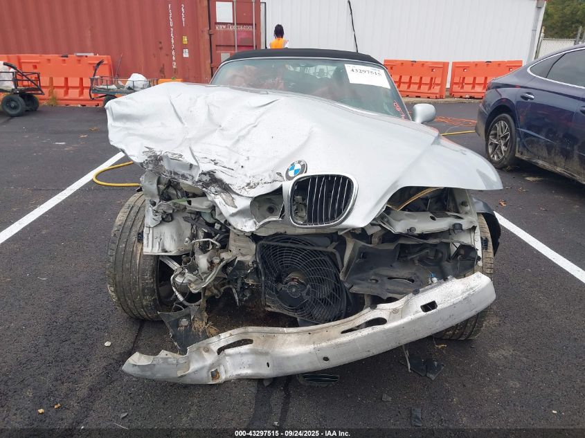 2001 BMW Z3 3.0I VIN: WBACN53461LL48764 Lot: 43297515