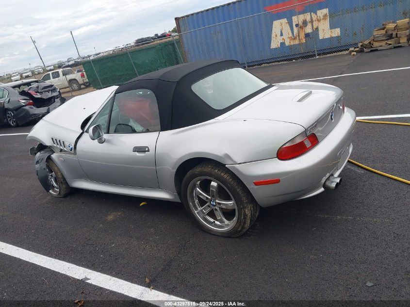 2001 BMW Z3 3.0I VIN: WBACN53461LL48764 Lot: 43297515