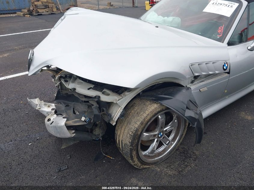 2001 BMW Z3 3.0I VIN: WBACN53461LL48764 Lot: 43297515