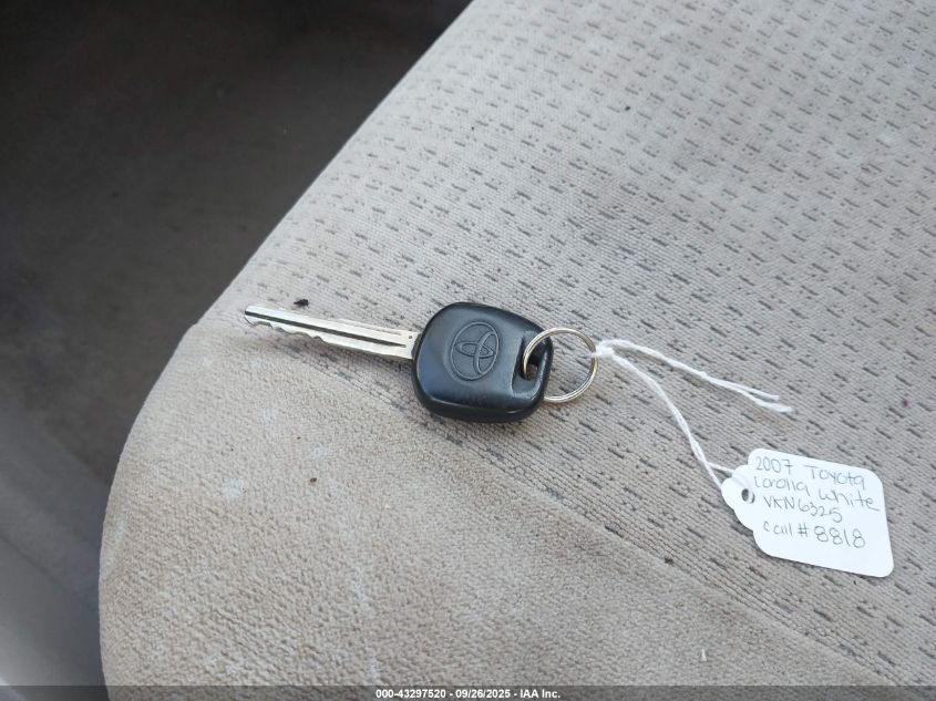 2007 Toyota Corolla Ce VIN: JTDBR32E070103308 Lot: 43297520