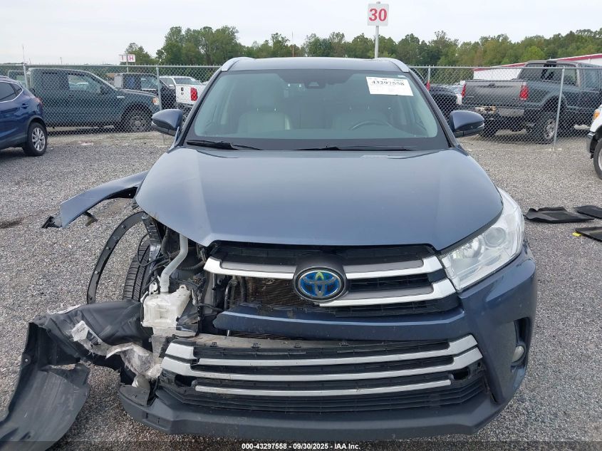 2019 Toyota Highlander Hybrid Xle VIN: 5TDJGRFH8KS076275 Lot: 43297558